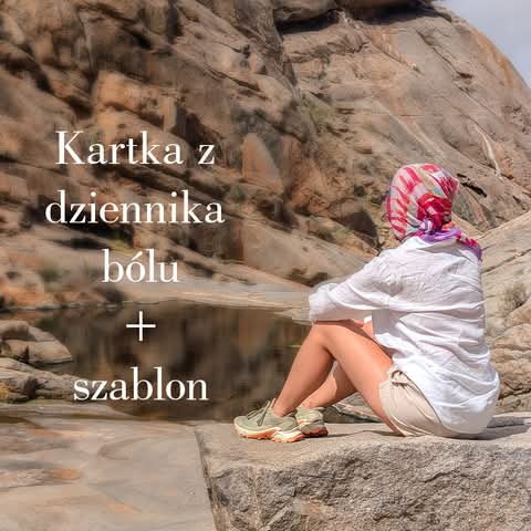 Mój dziennik bólu — kartka z podróży i gotowy szablon